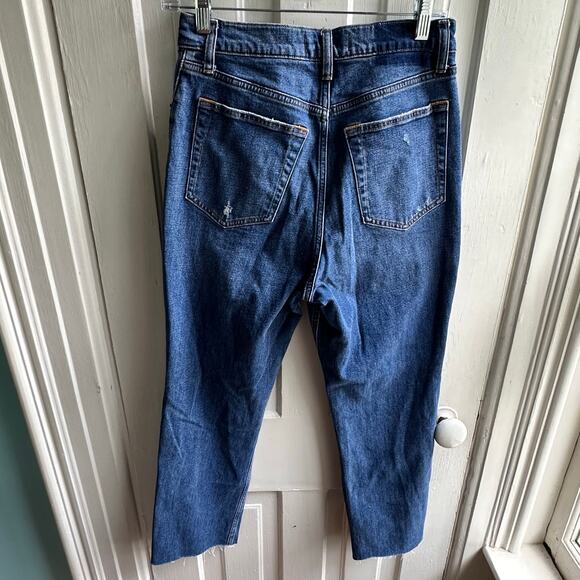 Abercrombie & Fitch Curve Love The Ankle Straight Ultra High Rise Jeans Long - Picture 7 of 9